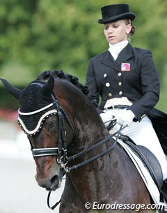 Simona Aeberhard and Riccione at the 2010 European Young Riders Championships :: Photo © Astrid Appels