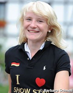 Sophie Holkenbrink at the 2010 European Junior Riders Championships in Kronberg