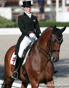 Cecilie Stengelshøj Madsen on Laurentius at the 2010 European JR/YR Championships :: Photo © Astrid Appels