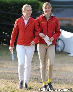 Cousins Antoinette te Riele (European Pony Champion) and Sanneke Rothenberger (young rider team gold and double silver medallist)