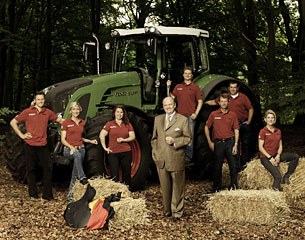 AGCO ceo Martin Richenhagen with German WEG Equestrian Team Riders :: Photo © Stockheim Media