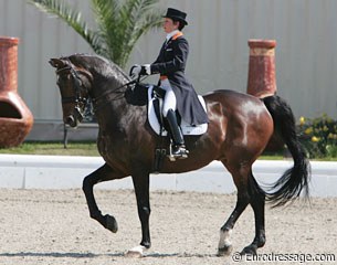 Jeannette Haazen and Nartan at their last show together, the 2010 CDI Hagen :: Photo © Astrid Appels