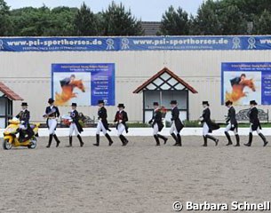 The prize giving ceremony at the International Youth Riders Festival in Hagen