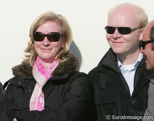 An almost 7-month pregnant Nathalie Zu Saeyn-Wittgenstein and her husband Alexander Johannsmann visit the CDI Hagen.