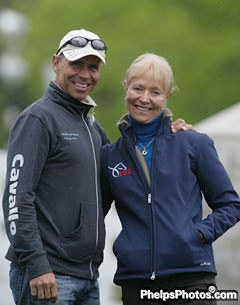 Steffen Peters and U.S. Dressage Technical Advisor Anne Gribbons at the 2010 CDI Kentucky Cup :: Photo © www.phelpsphotos.com