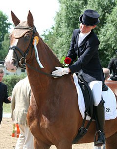 Paulina Krafft and Douceur win in Langenfeld :: Photo courtesy Rheinische Meisterschaften