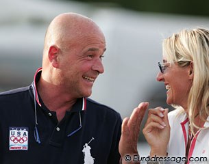 Italian duo Michele Betti and Silvia Rizzo having a laugh