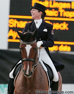 Shannon Dueck has an amazing ride on Ayscha in the Grand Prix and though she had a little less spunk in the Kur, this combination is the one to watch for the future!!