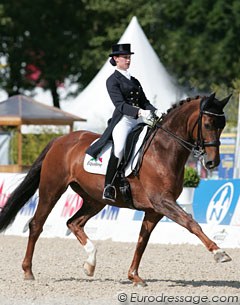 Louisa Luttgen is back in the show ring with the Danish bred Oldenburg mare Dreamy OLD (by Donnerhall x Weltmeyer) after a long break.