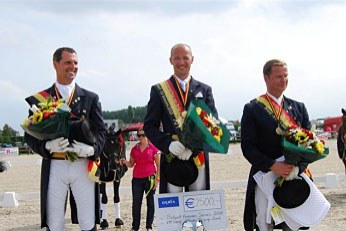 The 2010 Belgian Grand Prix Championship podium: Stefan van Ingelgem, Jeroen Devroe, Philippe Jorissen :: Photo courtesy vlp.be