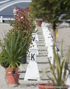 The dressage arena at the 2010 CDIO-PJYR Moorsele :: Photo © Astrid Appels
