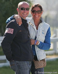 Belgian youth rider trainers Jeroen Devroe and Carmen de Bondt