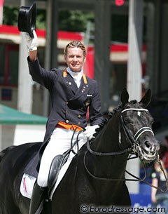 Edward Gal and Totilas finish another great ride