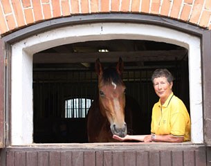 Ulla Hakanson and Richelle at her home in Sweden