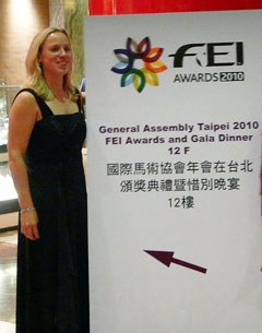 Michelle Tipper at the FEI Awards