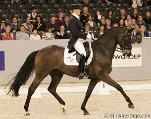 Nathalie zu Saeyn-Wittgenstein on Digby at the 2010 World Cup Finals