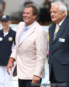 Austrian transport company owner Herbert Jerich sponsored a class at the 2010 World Young Horse Championships :: Photo © Astrid Appels