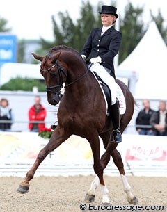 Skovens Rafael at the 2010 World Young Horse Championships :: Photo © Astrid Appels