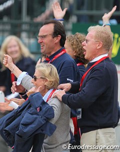 Laura's parents Ursula and Wilfried are ecstatic