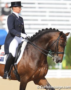 Hayley Beresford and Relampago do Retiro at the 2010 World Equestrian Games :: Photo © Astrid Appels