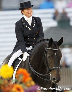 Claudia Fassaert and Donnerfee at the 2010 World Equestrian Games :: Photo © Astrid Appels