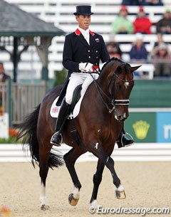 Carl Hester and Liebling II at the 2010 World Equestrian Games :: Photo © Astrid Appels