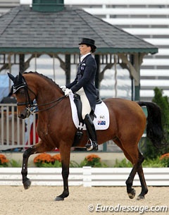 Lyndal Oatley and Potifar at the 2010 World Equestrian Games :: Photo © Astrid Appels