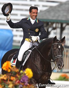 Daniel Pinto and Galopin de la Font are a very experienced combination at Grand Prix level. They were 49th with 65.319% and became the "lowest" scoring Portuguese rider on the team.