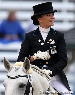 Luiza Tavares de Almeida on Samba at the 2010 World Equestrian Games :: Photo © Astrid Appels
