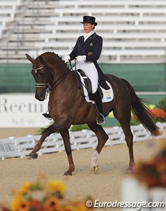 Tinne Vilhelmson and Favourit at the 2010 World Equestrian Games :: Photo © Astrid Appels