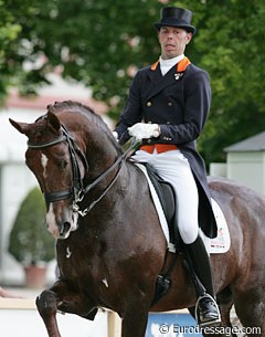 Hans Peter Minderhoud and Tango finish second in the Wiesbaden Grand Prix