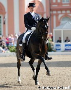 Matthias Alexander Rath and Sterntaler Unicef won the Grand Prix for Special at the 2010 CDI Wiesbaden