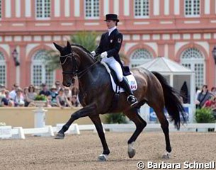 Belinda Trussell on Anton at the 2010 CDI Wiesbaden :: Photo © Barbara Schnell