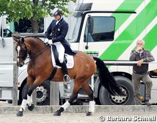 Wolfram Wittig training American Jan Ebeling on Rafalca