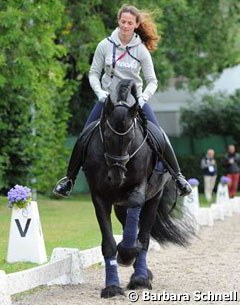 For Jessica Süss it was her first time at Aachen. She absolutely loved the experience and did a great job at small tour level with her crowd-pleaser Zorro, a Friesian stallion