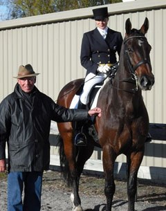 Harry Boldt with New Zealand Grand Prix rider Vanessa Way on KH Arvan