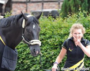 Totilas with his Swedish groom Dagmar Kallenberg