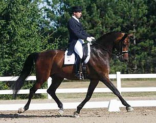 James Irwin on Winston at the 2011 CDI Caledon