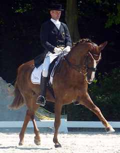 Marc Brulé and the Westfalian gelding Archimedes at their first CDI at the 2011 CDI Compiègne