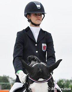 Luxembourg Fabienne Claeys and Domino were second in the consolation finals