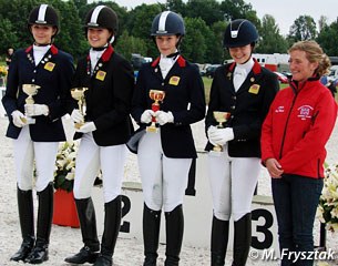 The British girls team received a special fair play trophy as consolation for the score mix up in the team test. The Brits were given bronze but after recalculating the scores the team actually finished 4th