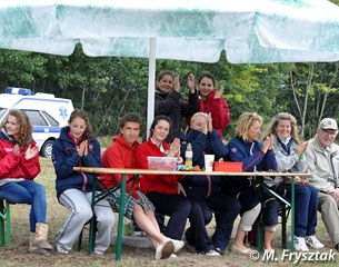 British fans watch the class