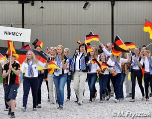 The German team riders