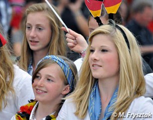 German dressage riders Grete Linnemann and Semmieke Rothenberger