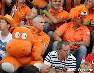 Dutch fans in the stands