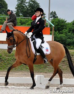 Danish Emilie Holm Toft on HB Dreamgirl at the 2011 European Pony Championships