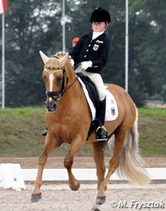 The youngster competitor in dressage: 11 and a half year old Semmieke Rothenberger on Domino Dancing