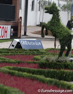 The decorations at the main arena at the 2011 European Championships in Rotterdam :: Photo © Astrid Appels