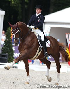 Gaston Chelius and Flamenco R at the 2011 European Dressage Championships :: Photo © Astrid Appels