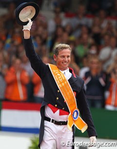 Carl Hester wins his second individual silver medal at the 2011 European Dressage Championships